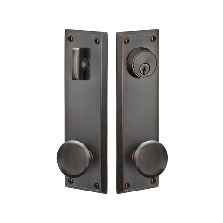 Quincy Sideplate Entry Lockset by Emtek