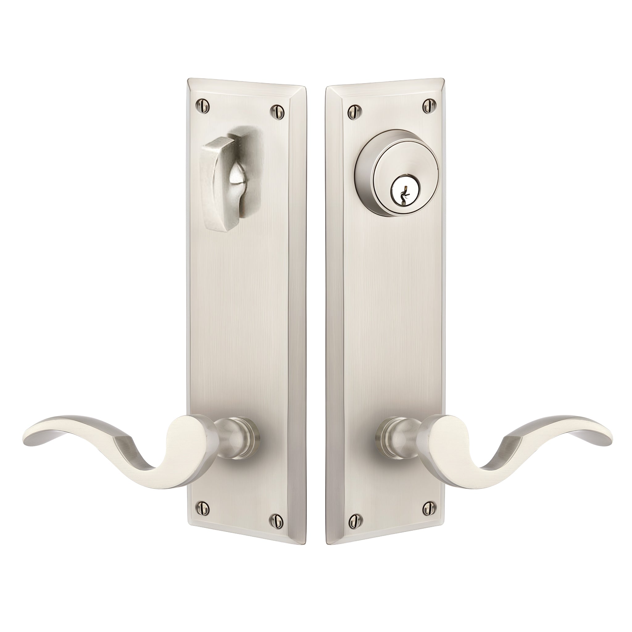 Quincy Sideplate Entry Lockset by Emtek – Pease Doors: The Door Store