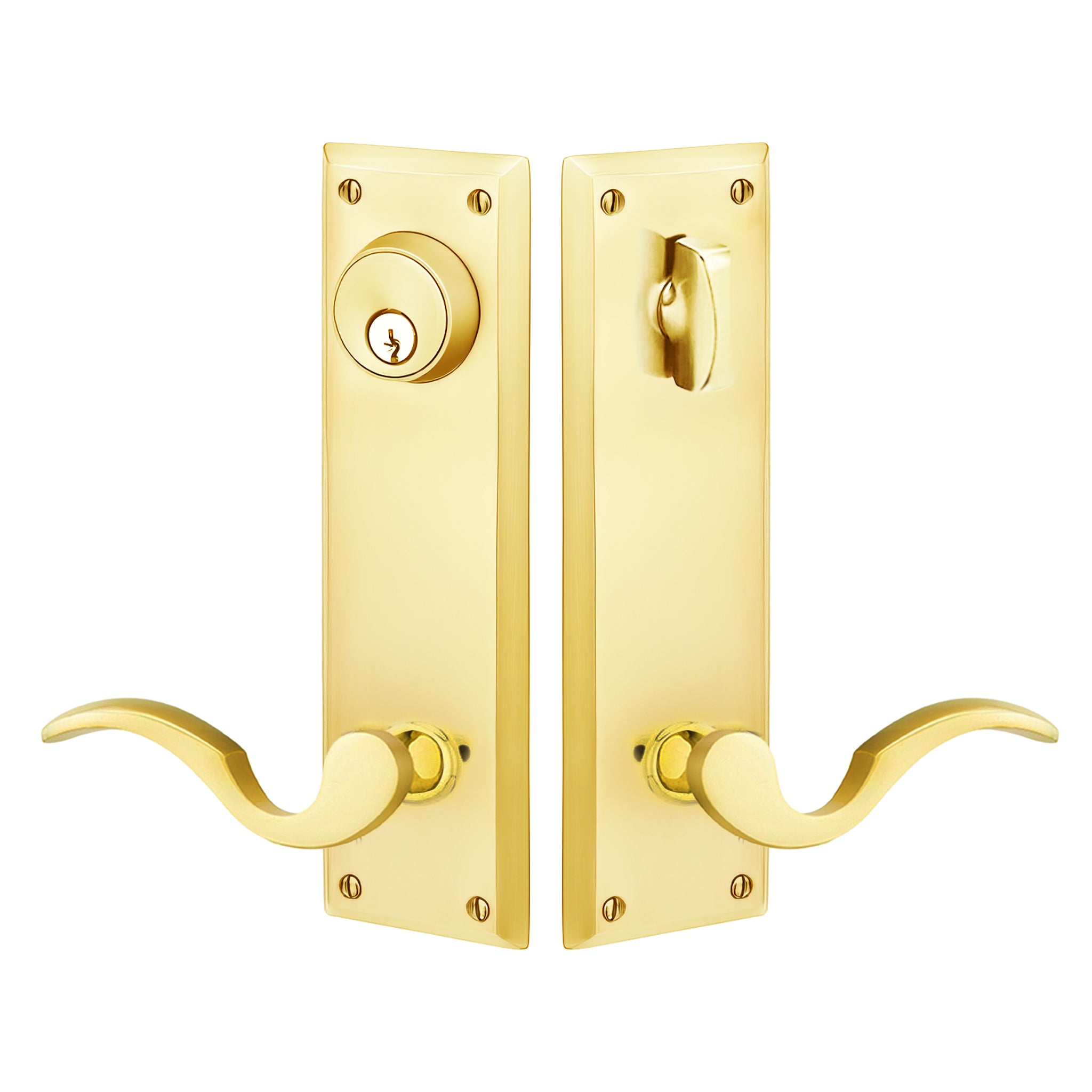 Quincy Sideplate Entry Lockset by Emtek – Pease Doors: The Door Store