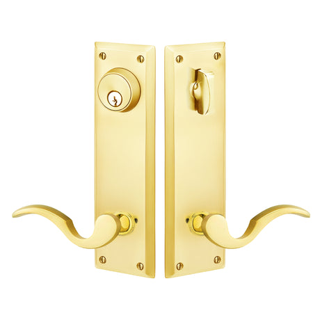 Quincy Sideplate Entry Lockset by Emtek