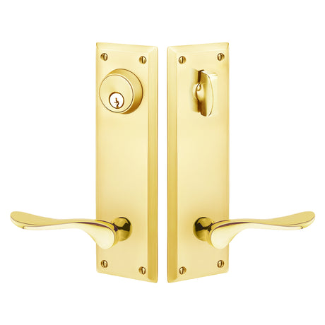 Quincy Sideplate Entry Lockset by Emtek