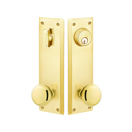 Quincy Sideplate Entry Lockset by Emtek