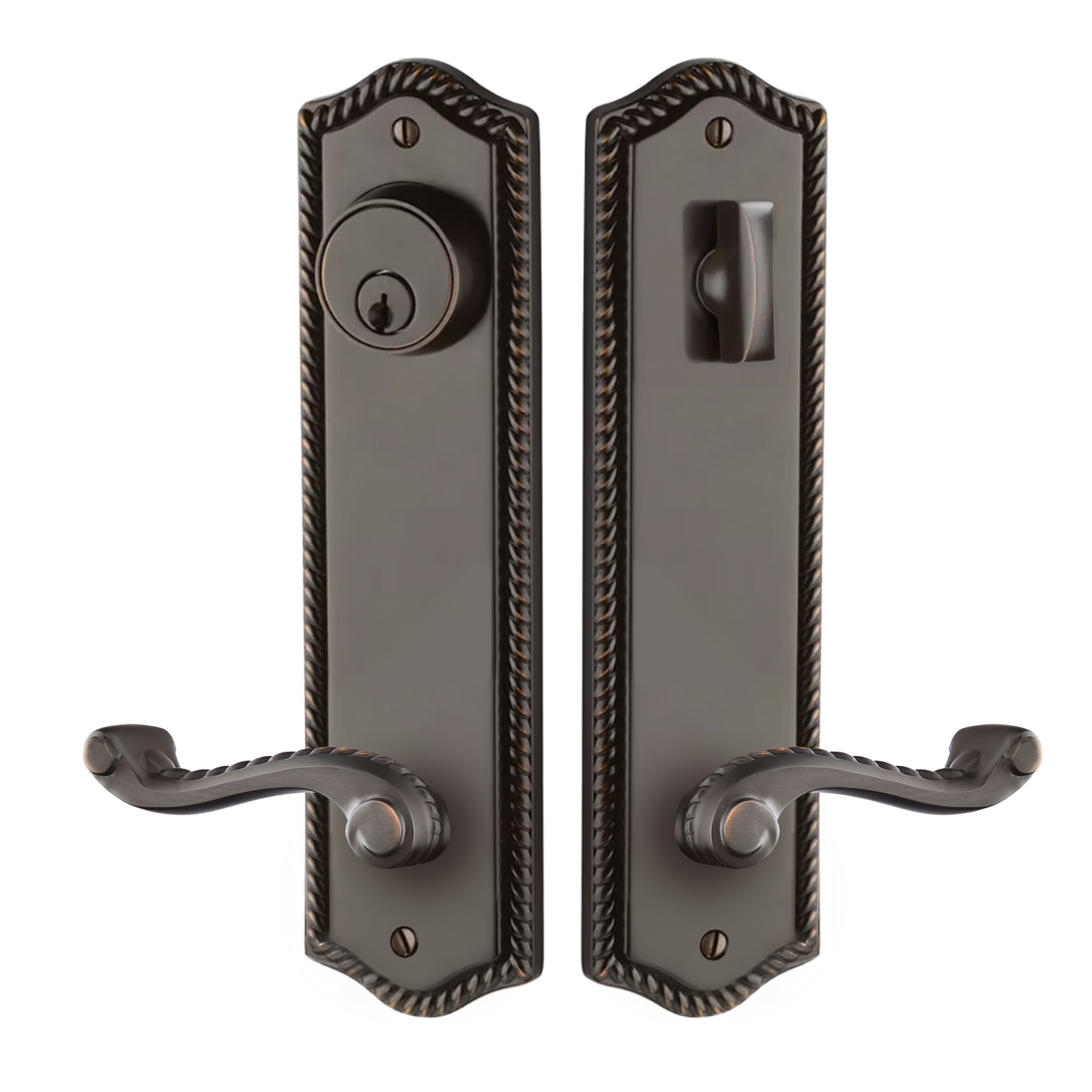 Rope Sideplate Entry Lockset by Emtek – Pease Doors: The Door Store