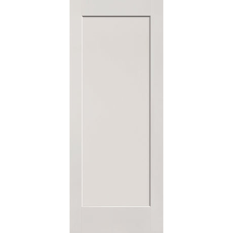 Fiberglass entry door, 1 panel shaker, 32" x 80", white satin smooth finish