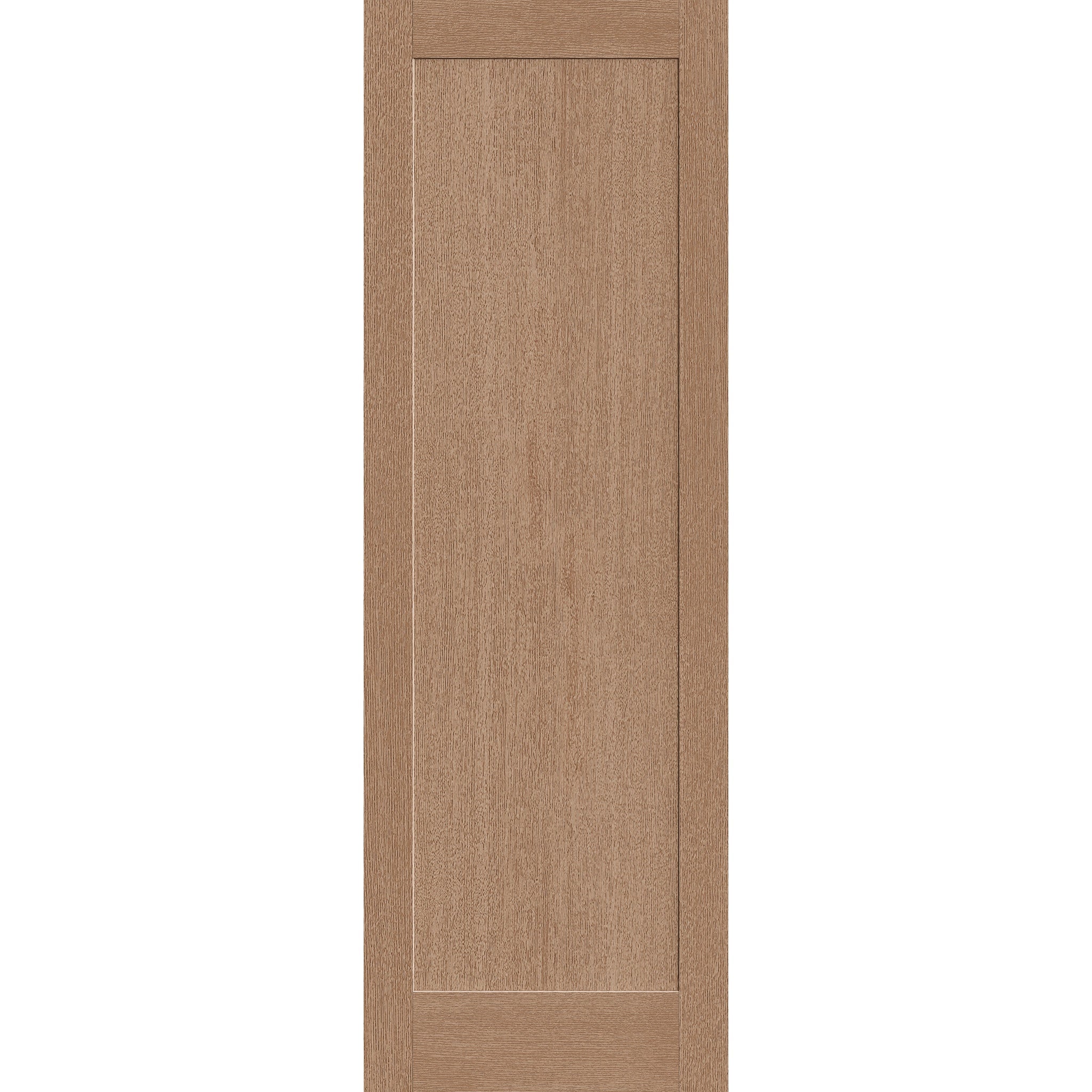 Fiberglass entry door, 1 panel shaker, 32" x 96", white satin smooth finish