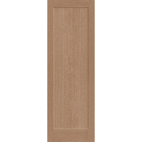 Fiberglass entry door, 1 panel shaker, 32" x 96", white satin smooth finish