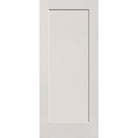 20-minute fire-rated fiberglass entry door, 1 panel shaker, 34" x 80", white satin smooth finish