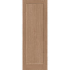 Hurricane-rated fiberglass entry door, 1 panel shaker, 34" x 96", white satin smooth finish