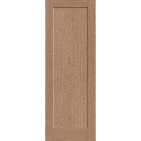 Fiberglass entry door, 1 panel shaker, 34" x 96", white satin smooth finish