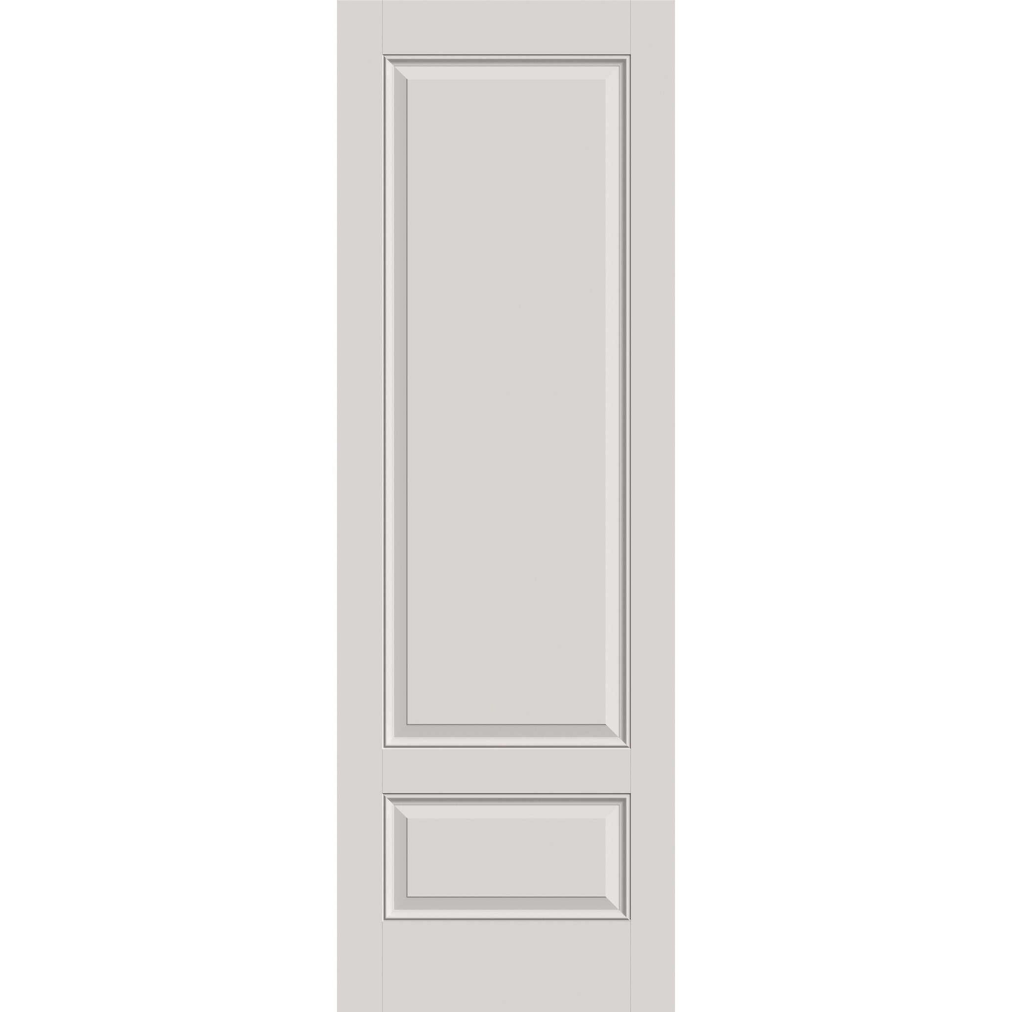 Fiberglass entry door, 2 panel 3/4, 32" x 96", white satin smooth finish