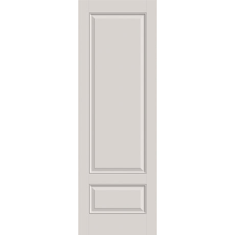 Fiberglass entry door, 2 panel 3/4, 32" x 96", white satin smooth finish