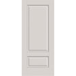 Fiberglass entry door, 2 panel 3/4, 34" x 80", white satin smooth finish