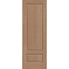 Fiberglass entry door, 2 panel 3/4, 34" x 96", tan woodgrain finish