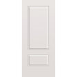 Wood edge steel entry door, 2 panel 3/4, 36" x 84", primed white finish