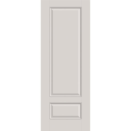 Fiberglass entry door, 2 panel 3/4, 36" x 96", white satin smooth finish