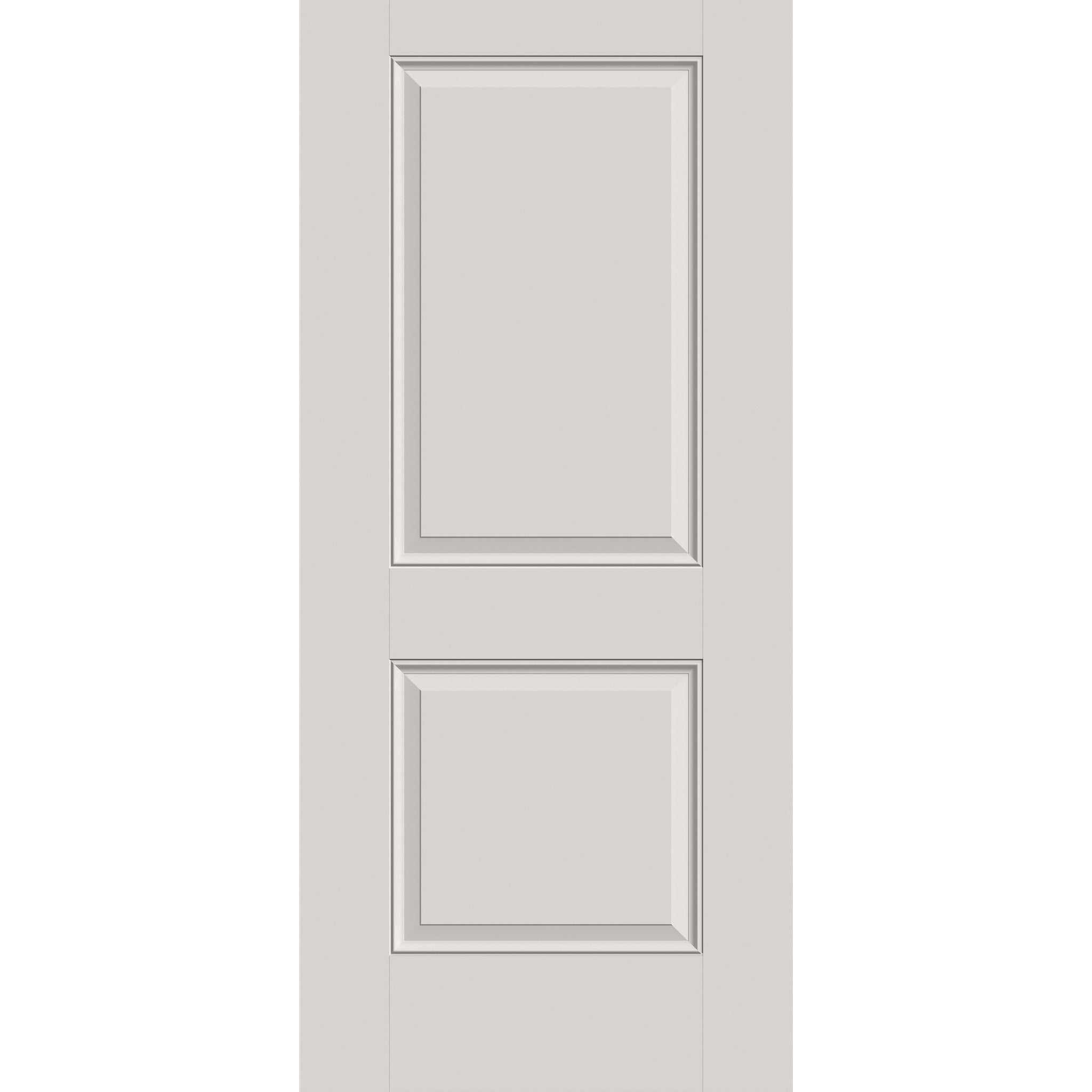 Fiberglass entry door, 2 panel ada, 36" x 80", white satin smooth finish