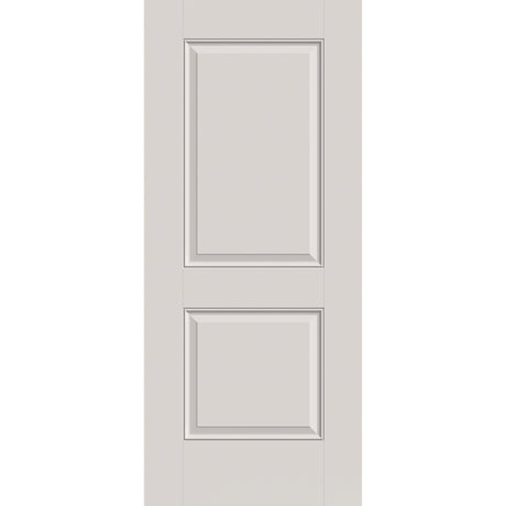 Fiberglass entry door, 2 panel ada, 36" x 84", white satin smooth finish