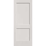 Fiberglass entry door, 2 panel shaker, 32" x 80", white satin smooth finish