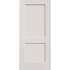 Fiberglass entry door, 2 panel shaker, 36" x 80", white satin smooth finish