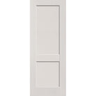 Fiberglass entry door, 2 panel shaker, 36" x 96", white satin smooth finish