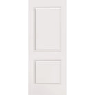 Wood edge steel entry door, 2 panel, 32" x 80", primed white finish
