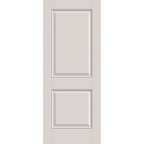 Fiberglass entry door, 2 panel, 32" x 80", white satin smooth finish