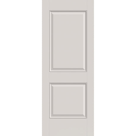 Fiberglass entry door, 2 panel, 32" x 84", white satin smooth finish