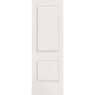 Wood edge steel entry door, 2 panel, 32" x 96", primed white finish