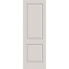 Fiberglass entry door, 2 panel, 32" x 96", white satin smooth finish