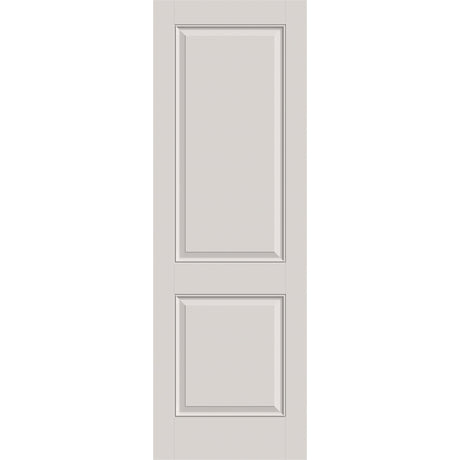 Fiberglass entry door, 2 panel, 32" x 96", white satin smooth finish