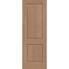 Fiberglass entry door, 2 panel, 34" x 96", tan woodgrain finish