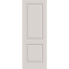 20-minute fire-rated fiberglass entry door, 2 panel, 34" x 96", white satin smooth finish
