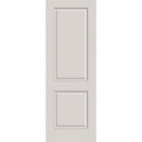 20-minute fire-rated fiberglass entry door, 2 panel, 34" x 96", white satin smooth finish