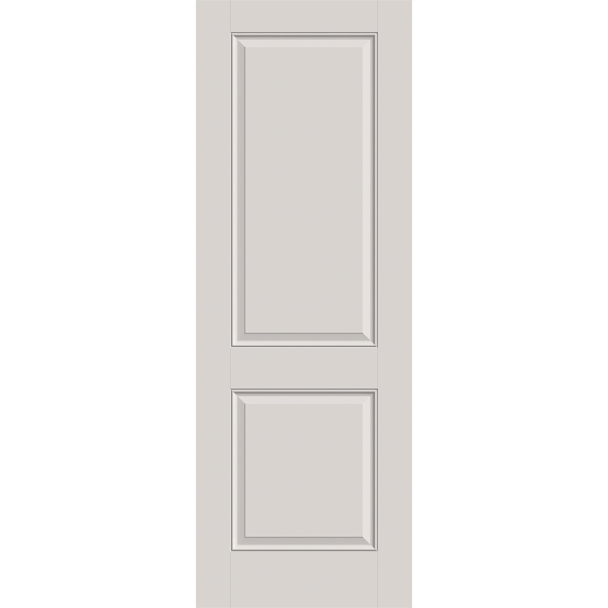 Fiberglass entry door, 2 panel, 34" x 96", white satin smooth finish