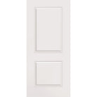 Wood edge steel entry door, 2 panel, 36" x 80", primed white finish