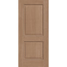 Fiberglass entry door, 2 panel, 36" x 80", tan woodgrain finish