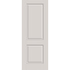Hurricane-rated fiberglass entry door, 2 panel, 36" x 96", white satin smooth finish