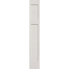 Fiberglass sidelite panel, Craftsman, 12" x 80", white satin smooth finish