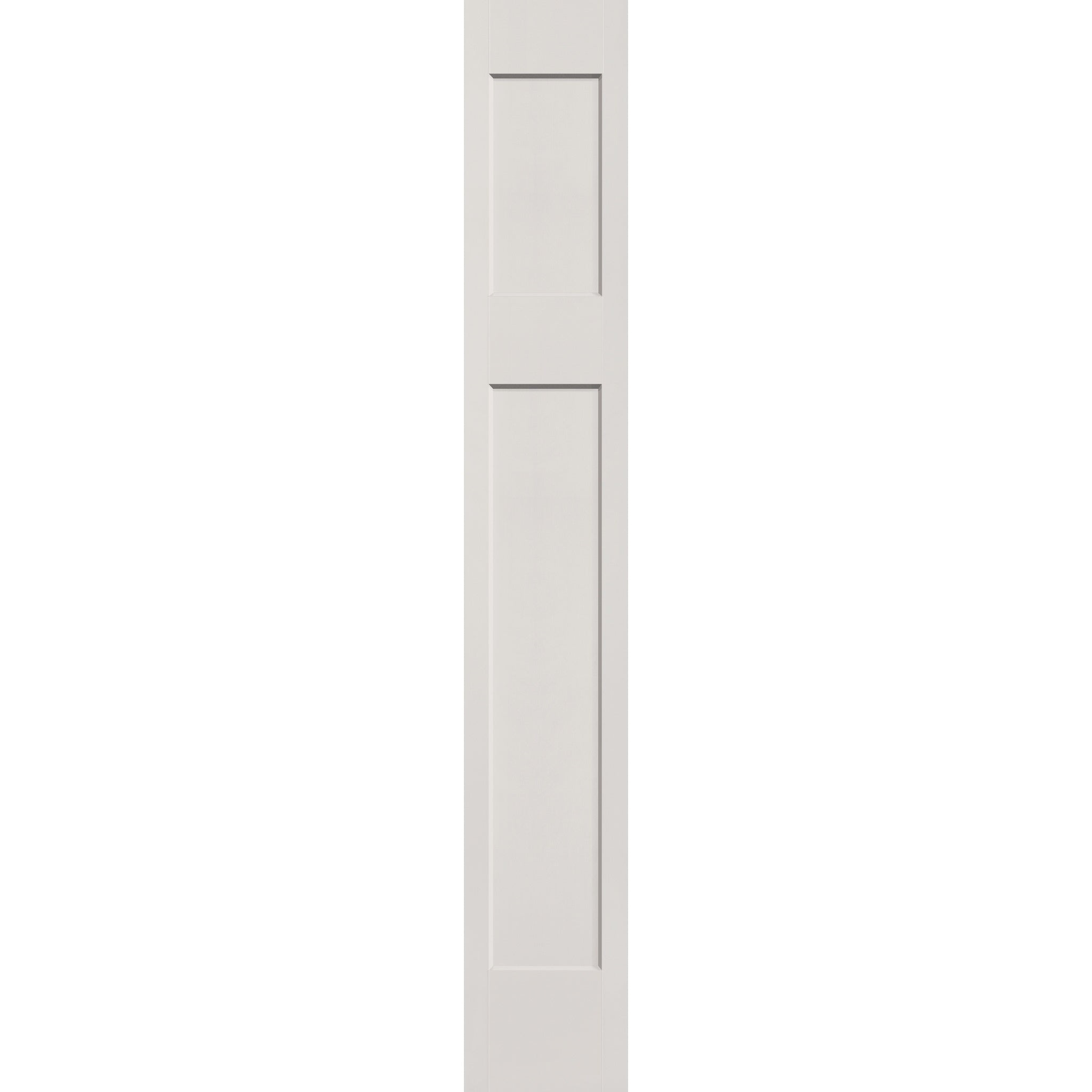Fiberglass sidelite panel, Craftsman, 12" x 80", white satin smooth finish