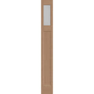 Micro-Granite flush glazed fiberglass sidelite panel, Craftsman, 12" x 96", tan woodgrain finish