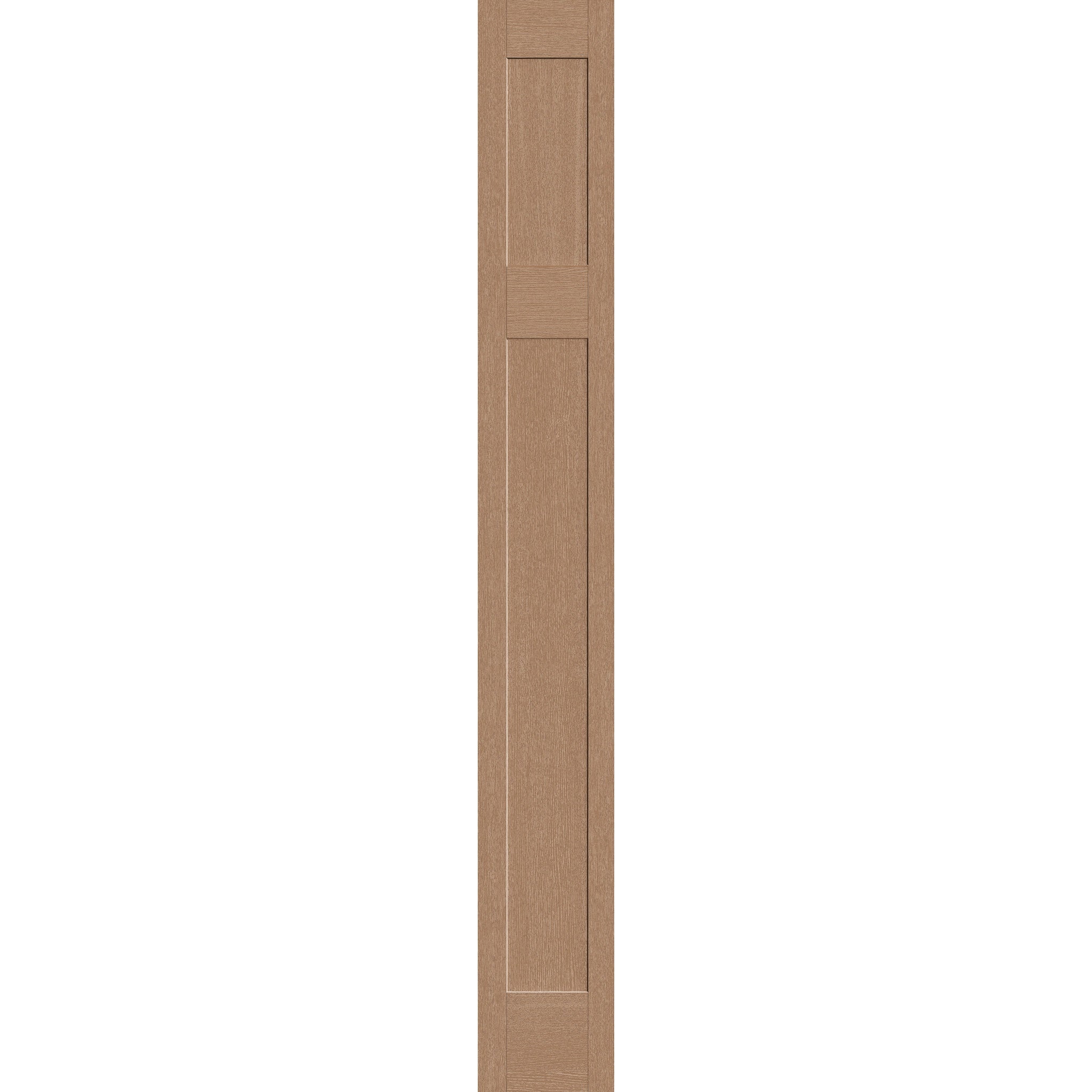 Fiberglass sidelite panel, Craftsman, 12" x 96", tan woodgrain finish