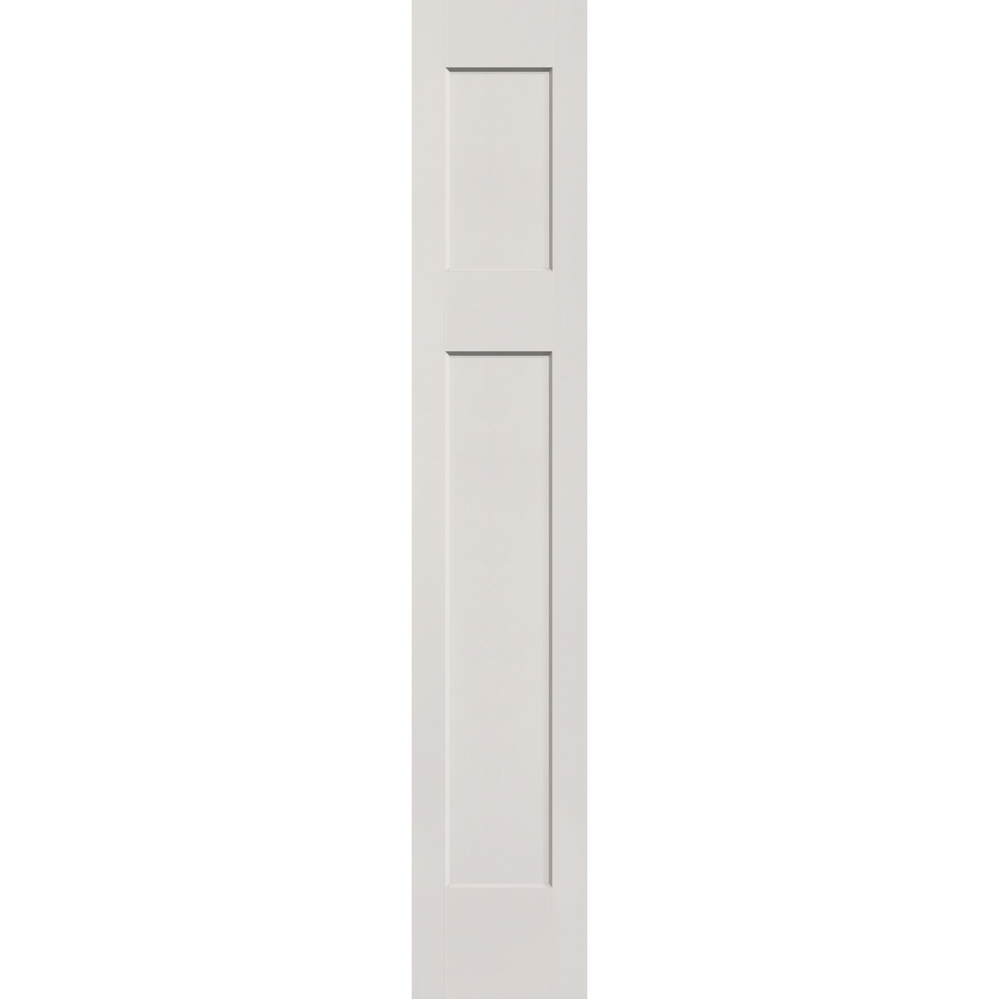 Fiberglass sidelite panel, Craftsman, 14" x 80", white satin smooth finish