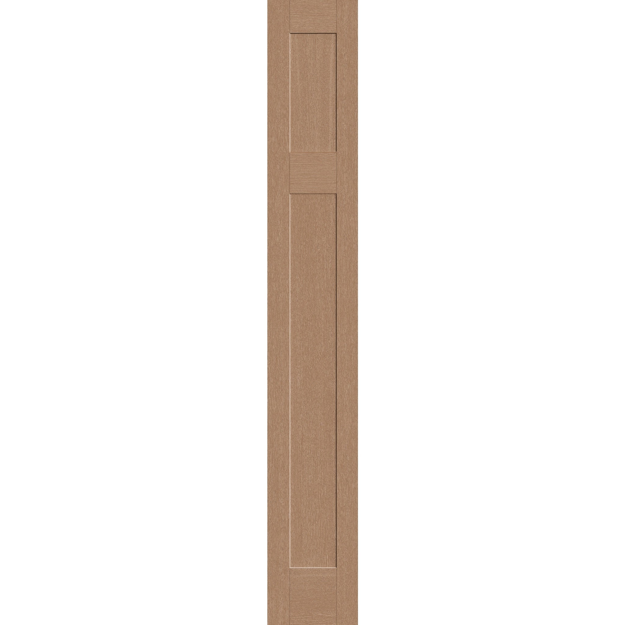 Fiberglass sidelite panel, Craftsman, 14" x 96", tan woodgrain finish