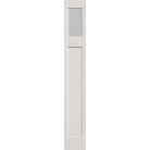 Micro-Granite flush glazed fiberglass sidelite panel, Craftsman, 14" x 96", white satin smooth finish
