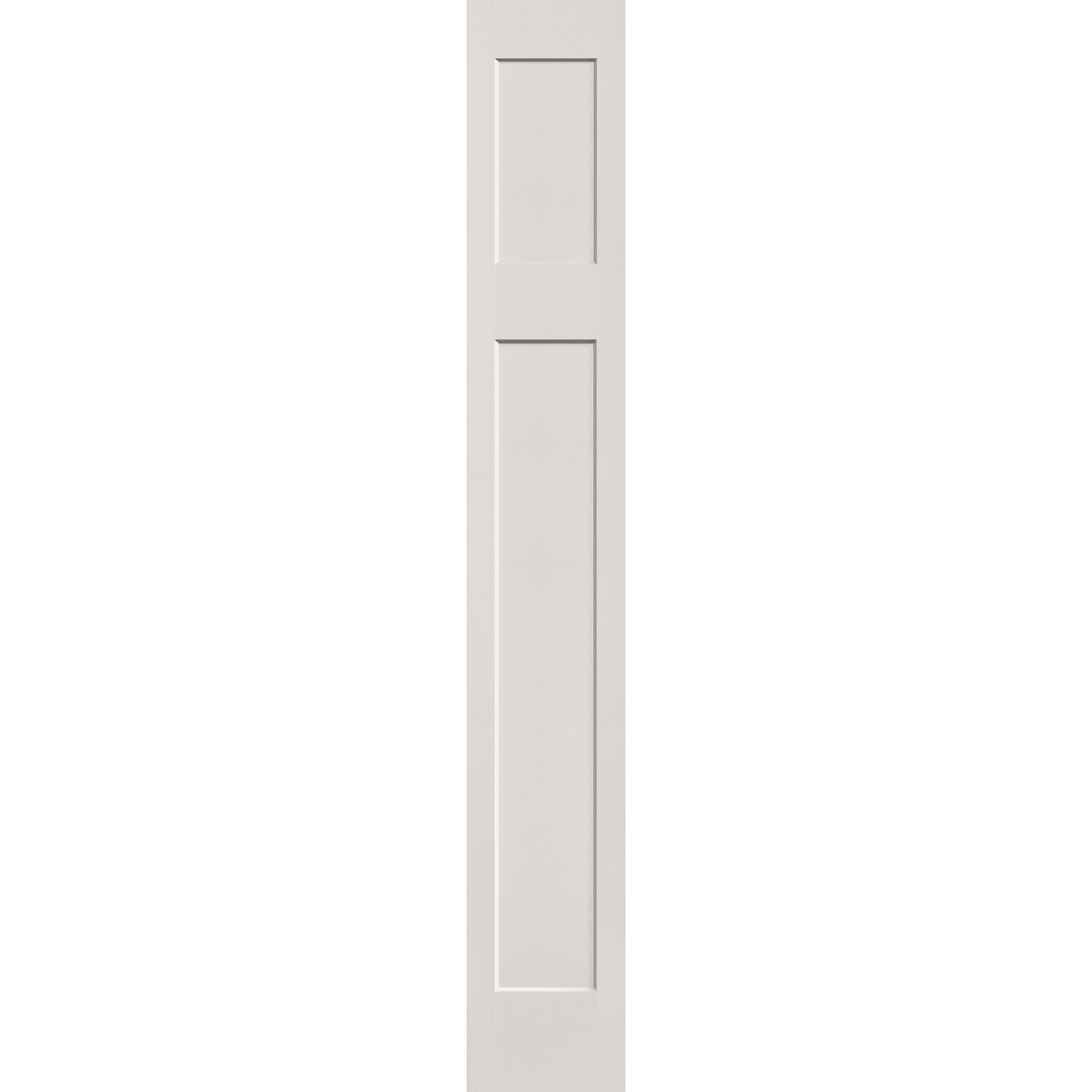 Fiberglass sidelite panel, Craftsman, 14" x 96", white satin smooth finish