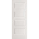 Steel edge entry door, 4 panel urban, 32" x 80", primed white finish