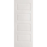 Steel edge entry door, 4 panel urban, 32" x 80", primed white finish