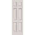 20-minute fire-rated fiberglass entry door, 6 panel, 32" x 96", white satin smooth finish