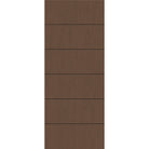Fiberglass entry door, contemporary 5, 32" x 80", fine woodgrain finish