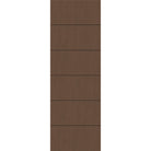Fiberglass entry door, contemporary 5, 32" x 96", fine woodgrain finish